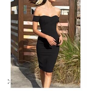 Dress the Population Black Strapless Dress